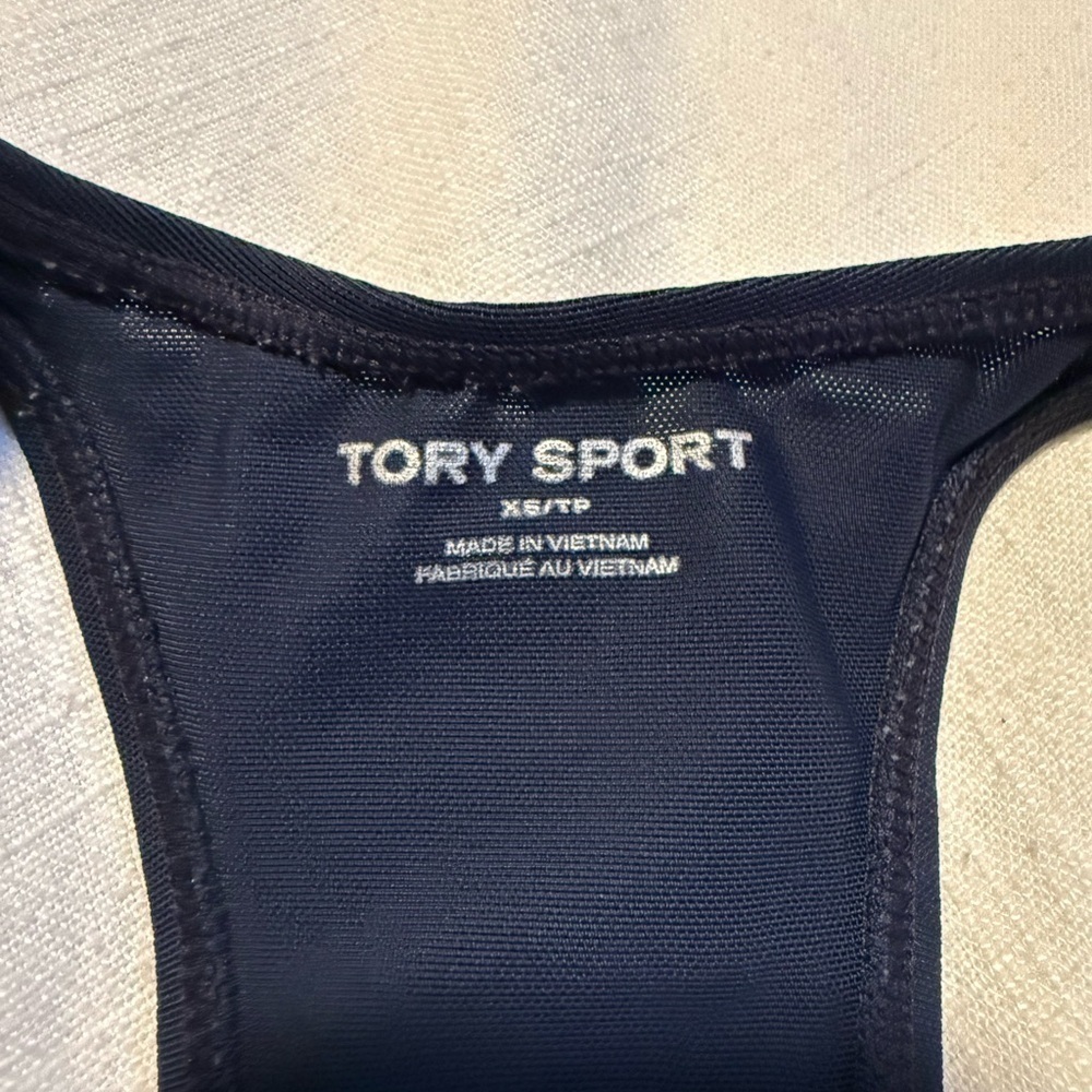Tory Sport Tory Burch ColorBlock Racerback Sports Bra Athletic Tank Size XS - Picture 5 of 6